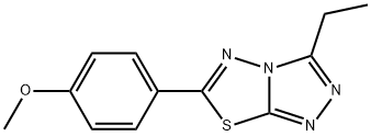 3-ethyl-6-(4-methoxyphenyl)[1,2,4]triazolo[3,4-b][1,3,4]thiadiazole|