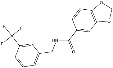 N-[3-(trifluoromethyl)benzyl]-1,3-benzodioxole-5-carboxamide|