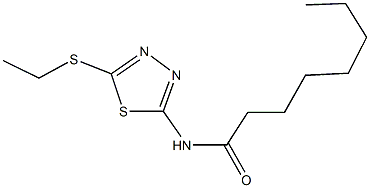 N-[5-(ethylsulfanyl)-1,3,4-thiadiazol-2-yl]octanamide Structure