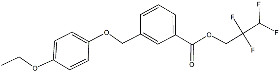 2,2,3,3-tetrafluoropropyl 3-[(4-ethoxyphenoxy)methyl]benzoate,438475-91-3,结构式