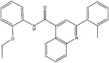 N-(2-ethoxyphenyl)-2-(2-methylphenyl)-4-quinolinecarboxamide Structure