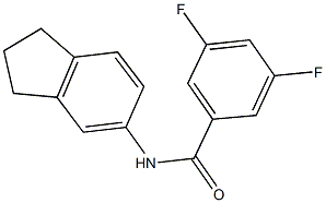 N-(2,3-dihydro-1H-inden-5-yl)-3,5-difluorobenzamide Structure