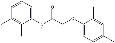 2-(2,4-dimethylphenoxy)-N-(2,3-dimethylphenyl)acetamide 结构式