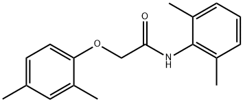 2-(2,4-dimethylphenoxy)-N-(2,6-dimethylphenyl)acetamide 化学構造式