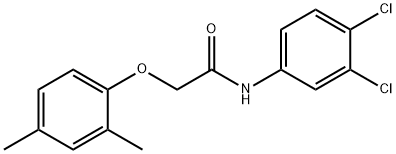 N-(3,4-dichlorophenyl)-2-(2,4-dimethylphenoxy)acetamide 化学構造式