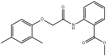 methyl 2-{[(2,4-dimethylphenoxy)acetyl]amino}benzoate Structure