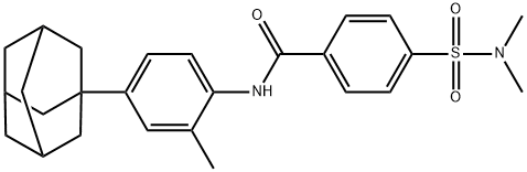 N-[4-(1-adamantyl)-2-methylphenyl]-4-[(dimethylamino)sulfonyl]benzamide|