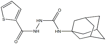 N-(1-adamantyl)-2-(2-thienylcarbonyl)hydrazinecarboxamide,438484-28-7,结构式