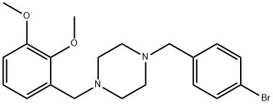 1-(4-bromobenzyl)-4-(2,3-dimethoxybenzyl)piperazine Structure