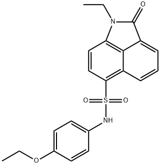 N-(4-ethoxyphenyl)-1-ethyl-2-oxo-1,2-dihydrobenzo[cd]indole-6-sulfonamide Structure