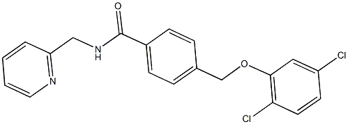 4-[(2,5-dichlorophenoxy)methyl]-N-(2-pyridinylmethyl)benzamide|