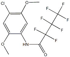 438529-54-5 N-(4-chloro-2,5-dimethoxyphenyl)-2,2,3,3,4,4,4-heptafluorobutanamide