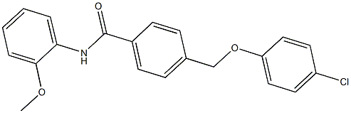 4-[(4-chlorophenoxy)methyl]-N-(2-methoxyphenyl)benzamide 结构式