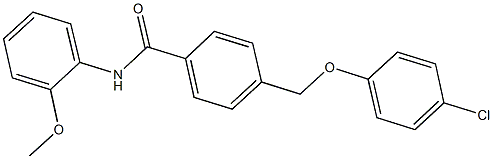 4-[(4-chlorophenoxy)methyl]-N-(2-methoxyphenyl)benzamide|