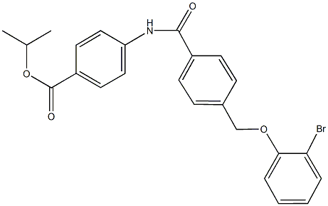 isopropyl 4-({4-[(2-bromophenoxy)methyl]benzoyl}amino)benzoate|