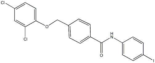 4-[(2,4-dichlorophenoxy)methyl]-N-(4-iodophenyl)benzamide Structure