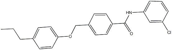 N-(3-chlorophenyl)-4-[(4-propylphenoxy)methyl]benzamide Structure