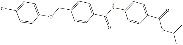 isopropyl 4-({4-[(4-chlorophenoxy)methyl]benzoyl}amino)benzoate,438531-58-9,结构式