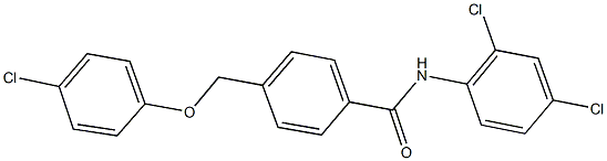 4-[(4-chlorophenoxy)methyl]-N-(2,4-dichlorophenyl)benzamide,438531-71-6,结构式