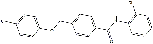 4-[(4-chlorophenoxy)methyl]-N-(2-chlorophenyl)benzamide,438531-84-1,结构式
