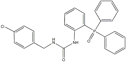 N-(4-chlorobenzyl)-N'-[2-(diphenylphosphoryl)phenyl]urea,438532-46-8,结构式