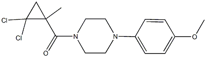 1-[(2,2-dichloro-1-methylcyclopropyl)carbonyl]-4-(4-methoxyphenyl)piperazine Struktur