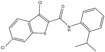3,6-dichloro-N-(2-isopropylphenyl)-1-benzothiophene-2-carboxamide|