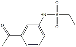N-(3-acetylphenyl)ethanesulfonamide Structure
