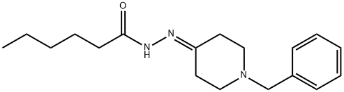 N'-(1-benzyl-4-piperidinylidene)hexanohydrazide Structure