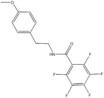 2,3,4,5,6-pentafluoro-N-[2-(4-methoxyphenyl)ethyl]benzamide|