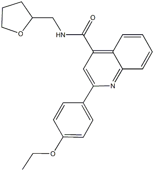 2-(4-ethoxyphenyl)-N-(tetrahydro-2-furanylmethyl)-4-quinolinecarboxamide Struktur