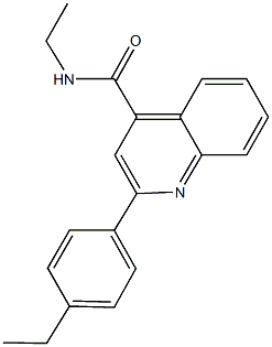 N-ethyl-2-(4-ethylphenyl)quinoline-4-carboxamide Structure