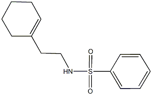 N-[2-(1-cyclohexen-1-yl)ethyl]benzenesulfonamide Struktur