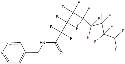 2,2,3,3,4,4,5,5,6,6,7,7,8,8,9,9-hexadecafluoro-N-(4-pyridinylmethyl)nonanamide 结构式