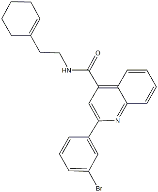 438617-57-3 2-(3-bromophenyl)-N-[2-(1-cyclohexen-1-yl)ethyl]-4-quinolinecarboxamide