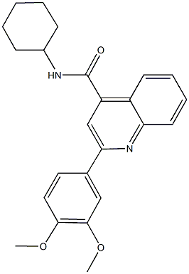 438618-28-1 N-cyclohexyl-2-(3,4-dimethoxyphenyl)-4-quinolinecarboxamide