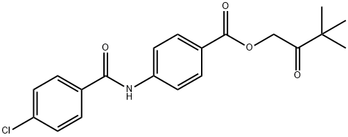 3,3-dimethyl-2-oxobutyl 4-[(4-chlorobenzoyl)amino]benzoate,439092-44-1,结构式