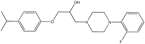 1-[4-(2-fluorophenyl)-1-piperazinyl]-3-(4-isopropylphenoxy)-2-propanol 结构式