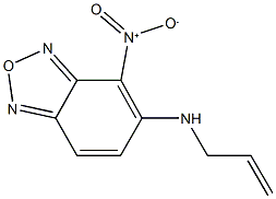 5-(allylamino)-4-nitro-2,1,3-benzoxadiazole Struktur