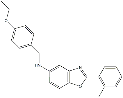 N-(4-ethoxybenzyl)-2-(2-methylphenyl)-1,3-benzoxazol-5-amine 结构式