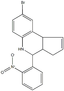 8-bromo-4-{2-nitrophenyl}-3a,4,5,9b-tetrahydro-3H-cyclopenta[c]quinoline,439294-92-5,结构式