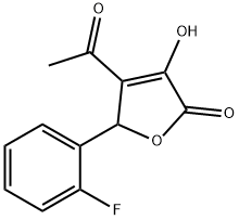 4-acetyl-5-(2-fluorophenyl)-3-hydroxy-2(5H)-furanone,440092-11-5,结构式