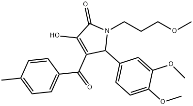 5-(3,4-dimethoxyphenyl)-3-hydroxy-1-(3-methoxypropyl)-4-(4-methylbenzoyl)-1,5-dihydro-2H-pyrrol-2-one|