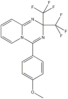 4-(4-methoxyphenyl)-2,2-bis(trifluoromethyl)-2H-pyrido[1,2-a][1,3,5]triazine Structure