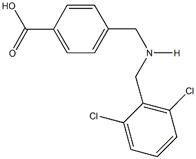 4-{[(2,6-dichlorobenzyl)amino]methyl}benzoic acid Structure