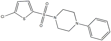 1-[(5-chloro-2-thienyl)sulfonyl]-4-phenylpiperazine Structure