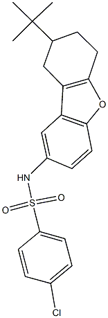 441292-50-8 N-(8-tert-butyl-6,7,8,9-tetrahydrodibenzo[b,d]furan-2-yl)-4-chlorobenzenesulfonamide