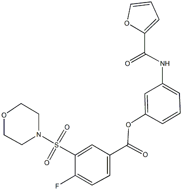 441313-74-2 3-(2-furoylamino)phenyl 4-fluoro-3-(4-morpholinylsulfonyl)benzoate