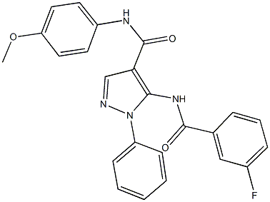 441315-16-8 5-[(3-fluorobenzoyl)amino]-N-(4-methoxyphenyl)-1-phenyl-1H-pyrazole-4-carboxamide
