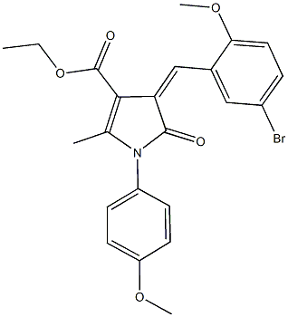 441745-15-9 ethyl 4-(5-bromo-2-methoxybenzylidene)-1-(4-methoxyphenyl)-2-methyl-5-oxo-4,5-dihydro-1H-pyrrole-3-carboxylate